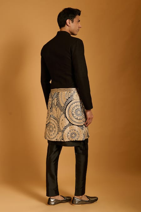 Siddartha Tytler Metallic Applique Sherwani Set 