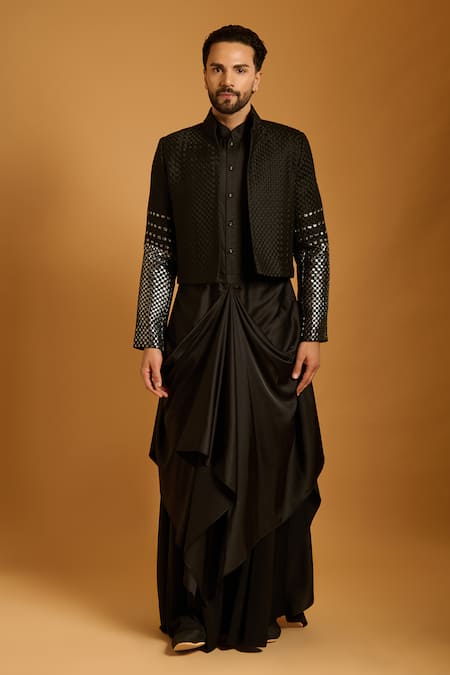 Siddartha Tytler Draped Kurta Pyjama Set 