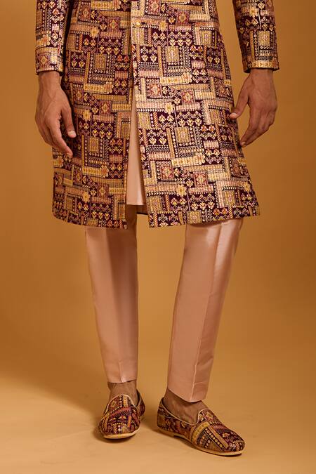 Buy Siddartha Tytler Multi Color Brocade Crystals, Metallic Quilted And Crystallized Sherwani Set Online at Aza Fashions Buy_Siddartha Tytler_Multi Color Brocade Crystals, Metallic Quilted And Crystallized Sherwani Set _Online_at_Aza_Fashions