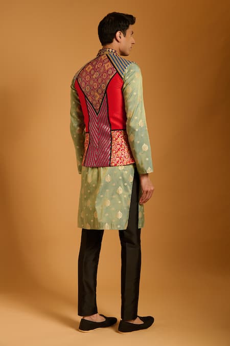 Siddartha Tytler Brocade Bundi & Kurta Set 