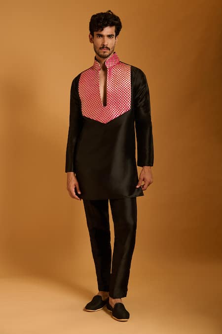 Siddartha Tytler Contrast Bodice Kurta Set 