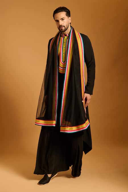 Siddartha Tytler Striped Bodice Kurta Set 