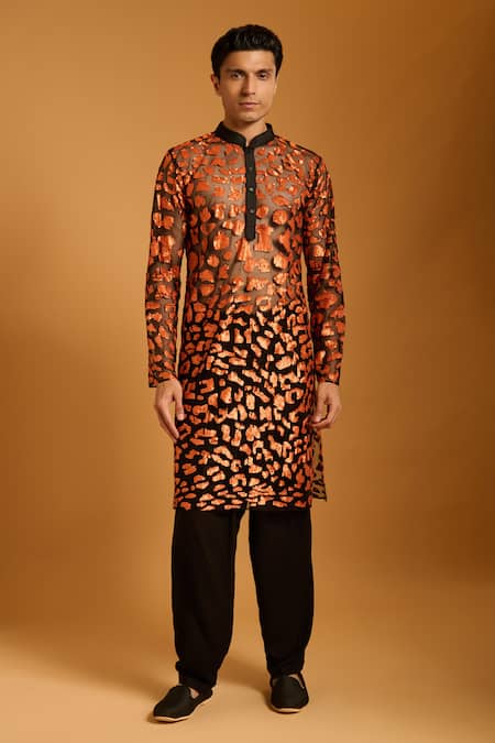 Siddartha Tytler Sequin Embellished Kurta Set 