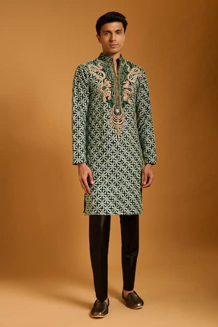 Siddartha Tytler Thread Work Kurta Set 