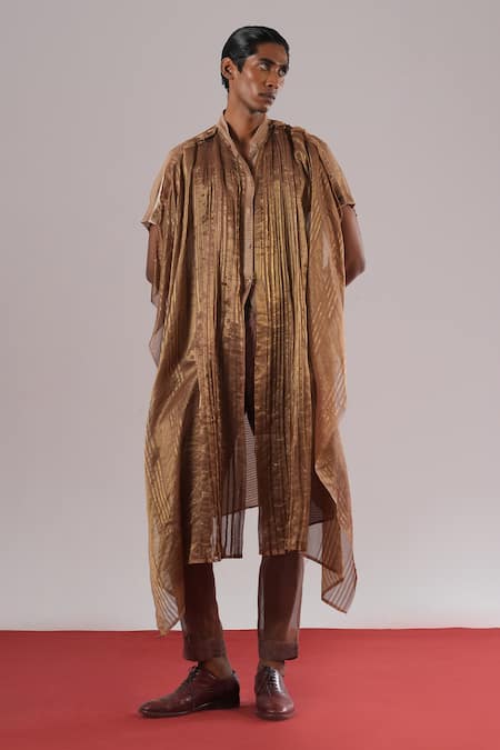 Urvashi Kaur Mizu Striped Pattern Kurta 