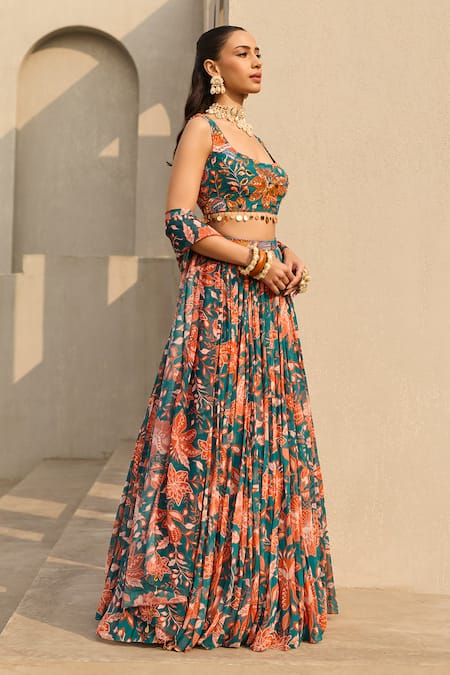 Diyarajvvir Amelia Floral Print Lehenga Set