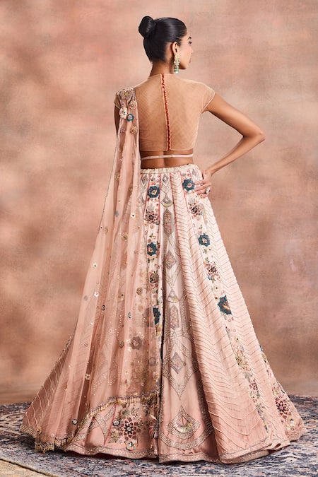Supria Munjal Floral Embroidered Contemporary Lehenga Set 