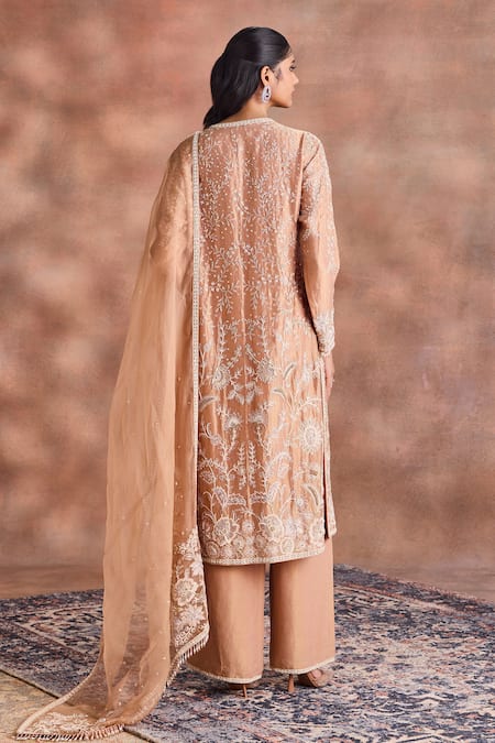 Supria Munjal Tonal Embroidered Kurta Set 