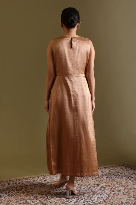 Chokhi Chorri Kanaka Handwoven Tissue Dress 