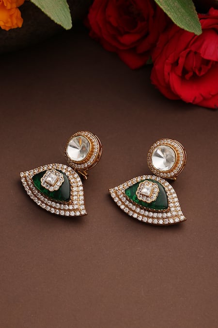 Swabhimann Polki Drop Dangler Earrings 