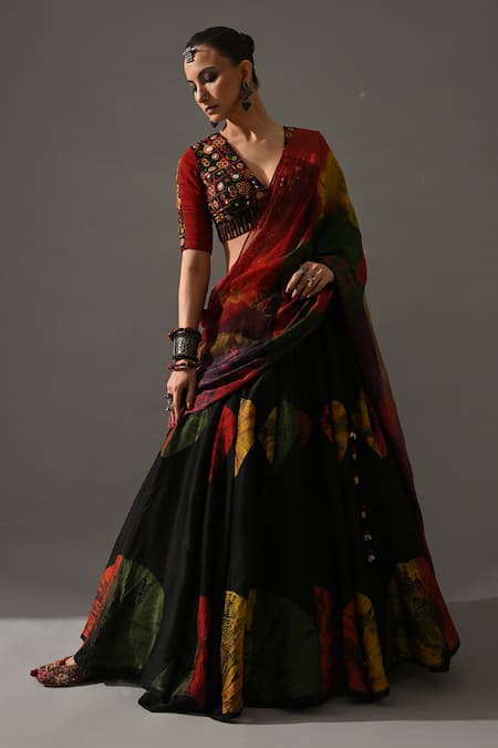 Medha Banjara Bandhani Tie Dye Lehenga Set 