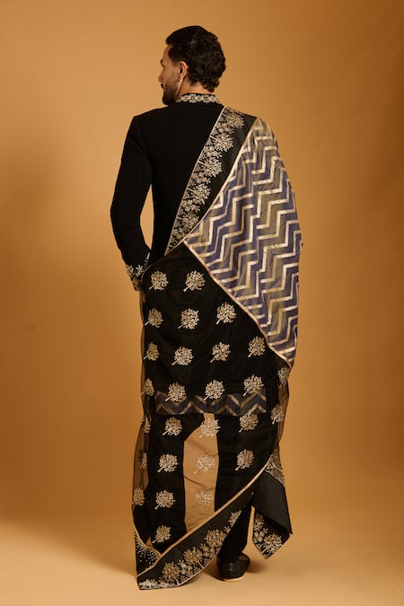 Siddartha Tytler Zari Embroidered Sherwani Set 