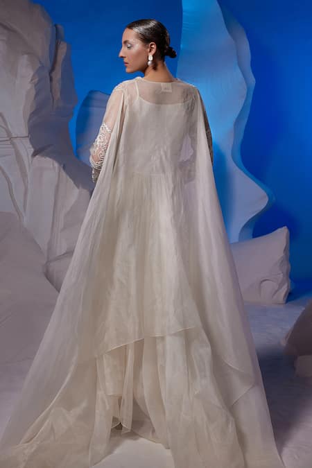 Samant Chauhan Embroidered Organza Silk Kurta 