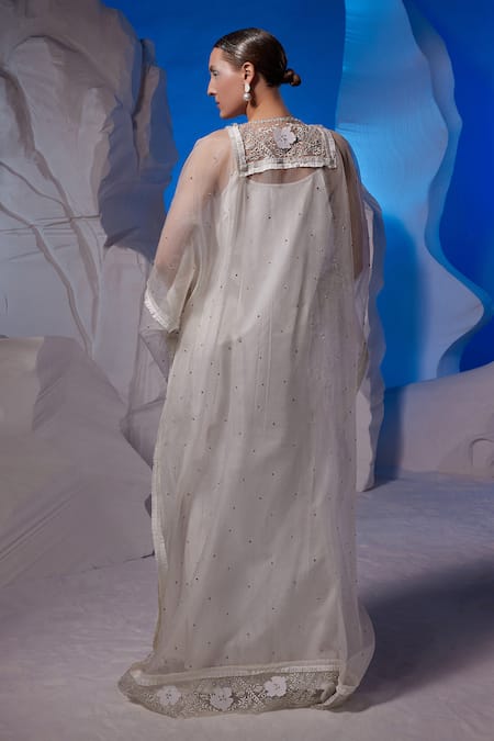 Samant Chauhan Embroidered Floral Kaftan  