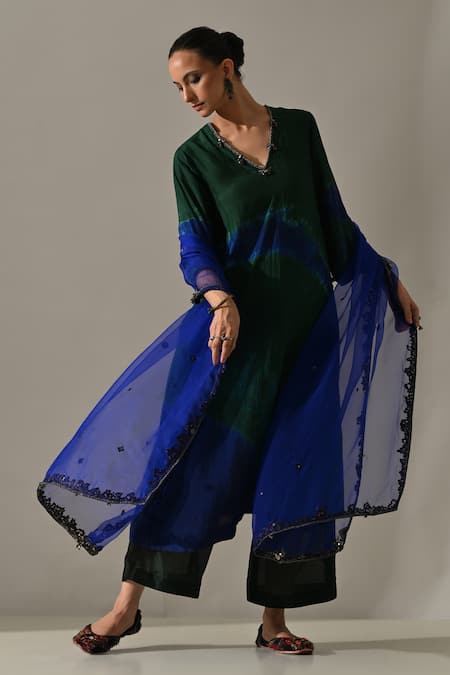 Medha Tie Dye Kurta Pant Set 