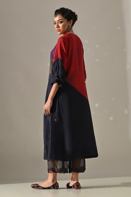 Medha Patchwork Tie Dye Tunic & Pant Set 