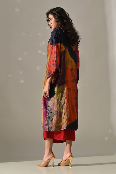 Medha Hand Embroidered Cape Skirt Set 