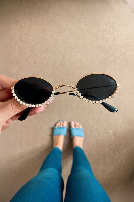 PRERTO Riviera Jeweled Sunglasses 