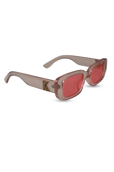 PRERTO_Pink Personalized Blush Sunglasses _Online_at_Aza_Fashions