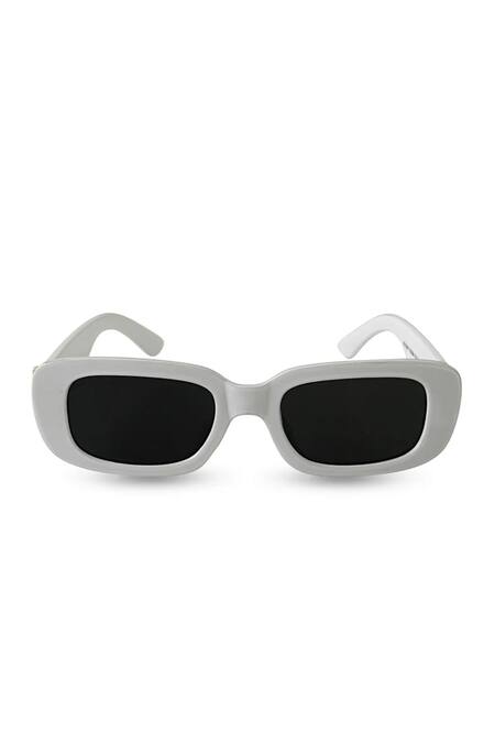 PRERTO_White Personalized Sunglasses _Online_at_Aza_Fashions