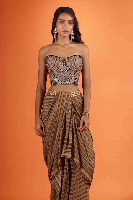Tarun Tahiliani Embroidered Corset
