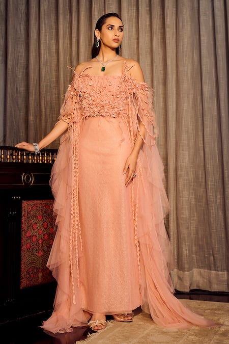 Supria Munjal Off Shoulder Sheath Dress 