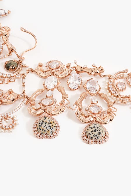 Buy_Outhouse_Rose Gold Born In The Wild Body Cape _Online_at_Aza_Fashions