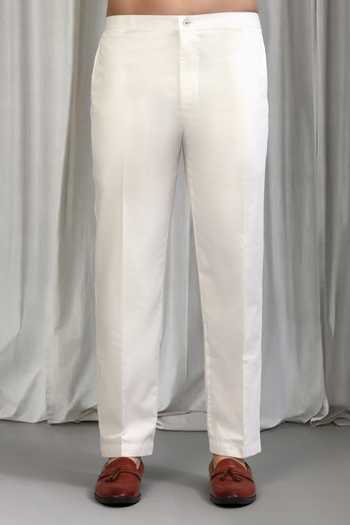 Aham-Vayam_Black Cotton Sequins Jhilmil Embroidered Kurta And Pant Set _Online_at_Aza_Fashions