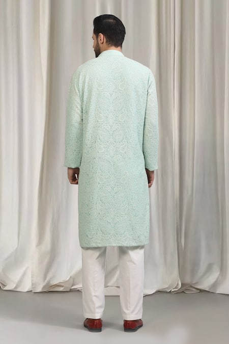 Aham-Vayam Upwan Embroidered Kurta Set 