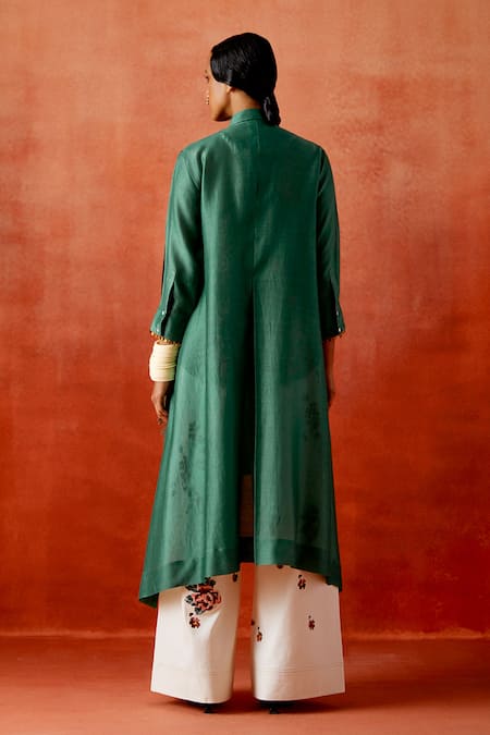 Jajaabor Embroidered Jacket Palazzo Set 