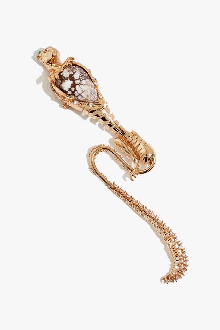 Shop Outhouse Rose Gold Crystals Temptress Leopard Statement Brooch at Aza Fashions Shop_Outhouse_Rose Gold Crystals Temptress Leopard Statement Brooch _at_Aza_Fashions