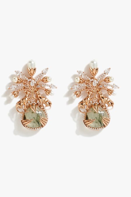 Outhouse Le Leopard Celestial Stud Earrings 