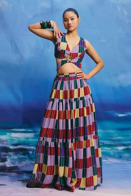 ZiP by Payal & Zinal Grove Kaleidoscopic Skirt 