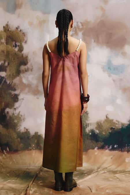 ZiP by Payal & Zinal Terra Ombre Slit Dress 