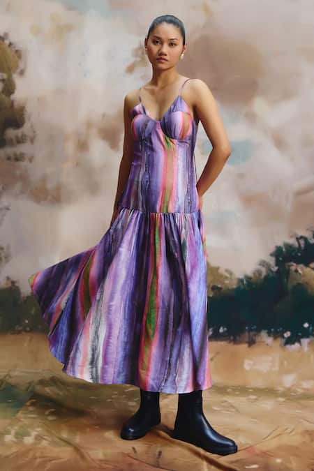 ZiP by Payal & Zinal Mirage Striped Dress 