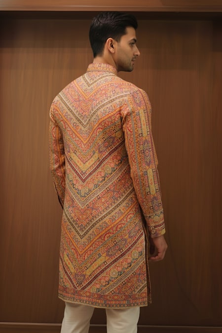 Char Chaand Heritage Chevron Tapestry Kurta 