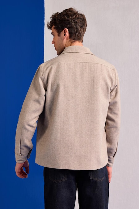 Zazu Wool Zip Front Jacket