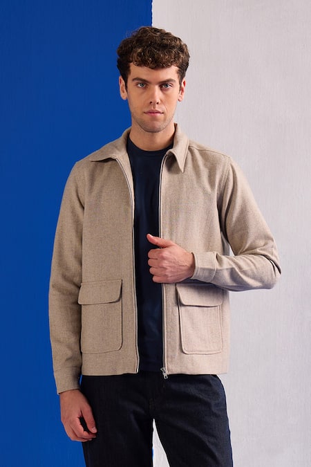 Zazu Wool Zip Front Jacket