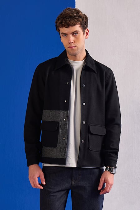 Zazu Herringbone Textured Jacket 