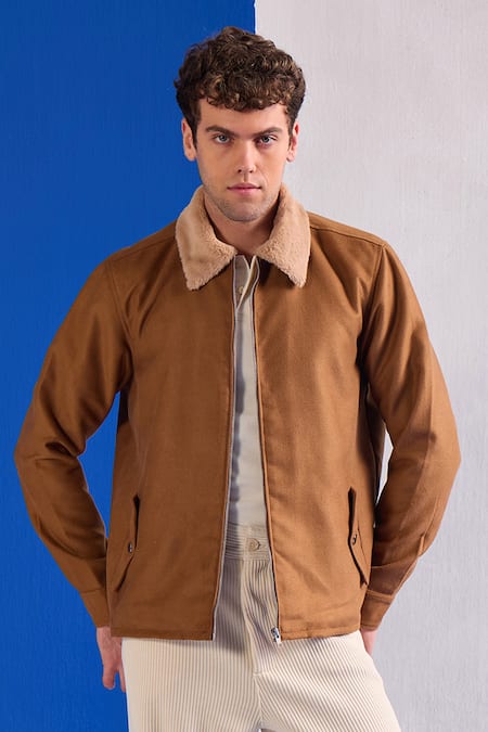 Zazu Suede Collared Jacket 