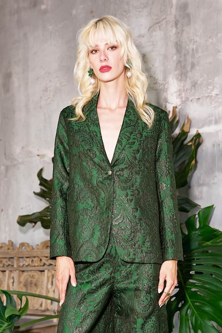 Dash And Dot Floral Brocade Blazer 