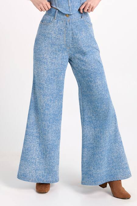 Verano By Tanya_Blue Denim Aspen Jeans _at_Aza_Fashions