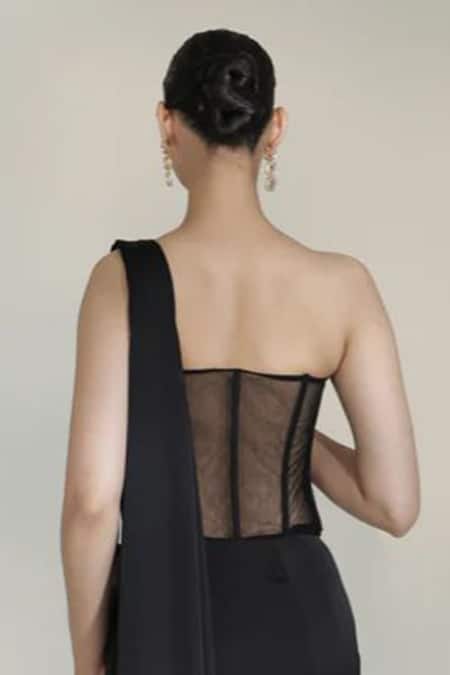 Libas Cafe by Nidhi & Ashish Eclipse Embroidered Corset Lehenga Set 