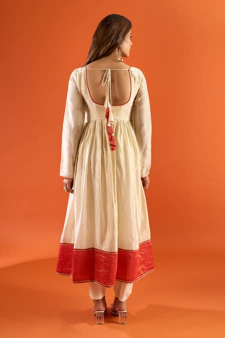 Naintara Bajaj Ziva Pearl Work Anarkali Set 