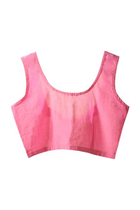 Naintara Bajaj Pink Viscose, Cotton Mirrors Scoop Neck Work Kaftan And Pant Set at Aza Fashions Naintara Bajaj_Pink Viscose, Cotton Mirrors Scoop Neck Work Kaftan And Pant Set _at_Aza_Fashions