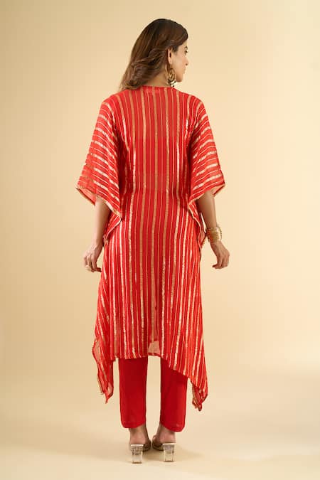 Naintara Bajaj Mirror Work Kurta & Palazzo Set 