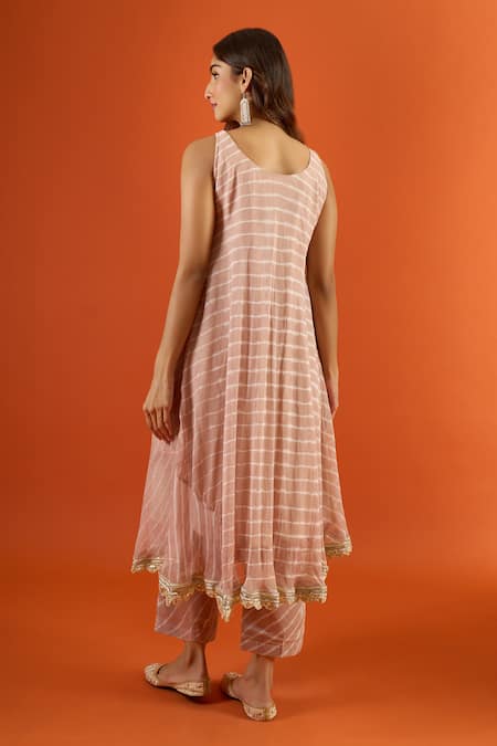 Naintara Bajaj Tie Dye Pattern Anarkali Set 