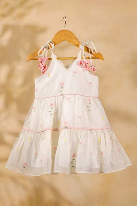 Casa Ninos Floral Mist Tiered Dress 