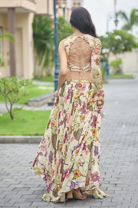 Damoiselle Wildflower Whimsy Printed Lehenga Set 