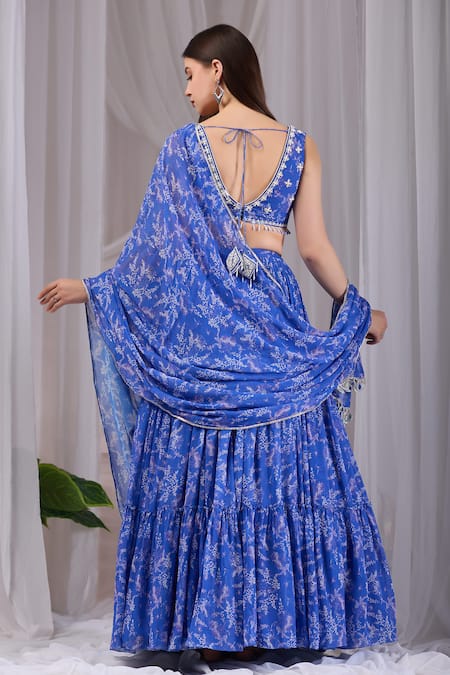 Damoiselle Dori Neel Printed Lehenga Set 